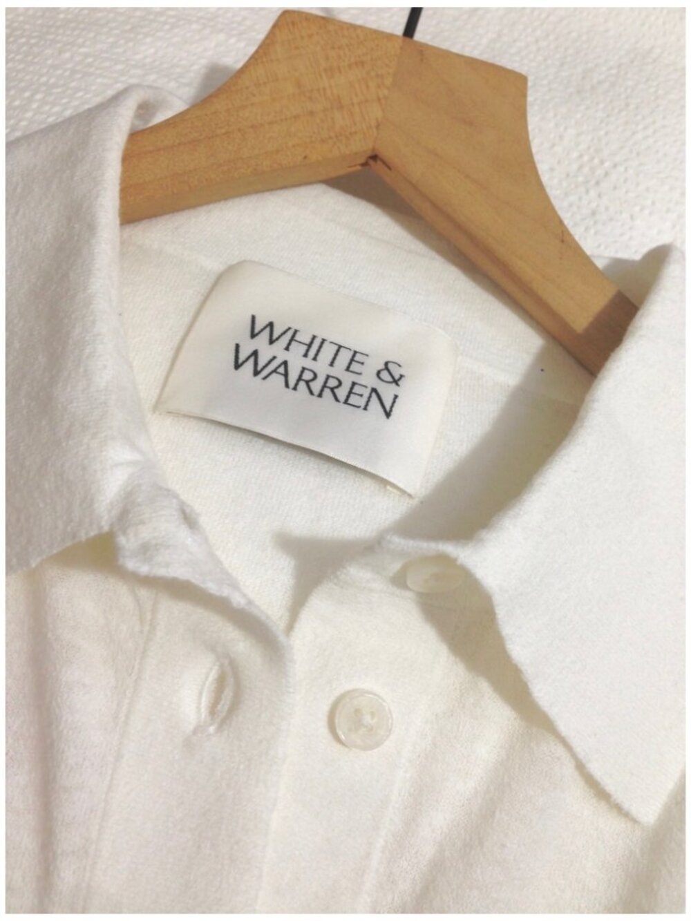 White + Warren Button Sweater Sample - Small - NWOT - Picture 2 of 4